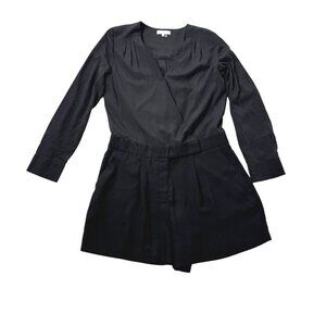 1. State Womens Black Long Sleeve Wrap Romper Size S Polyester